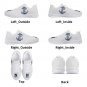 Navy Midshipmen White Men Sneakers - Custom Athletic Shoes for Navy Fans