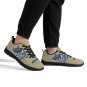 Navy Midshipmen Beige Men Sneakers - Custom Athletic Shoes for Navy Fans