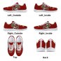 Charleston Cougars Maroon Women Sneakers - Custom Athletic Shoes for College of Charleston Fans