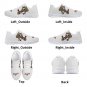 Charleston Cougars White Men Sneakers - Custom Athletic Shoes Featuring Classic Cougar Mascot