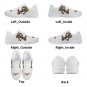Charleston Cougars White Women Sneakers - Custom Athletic Shoes Featuring Classic Cougar Mascot