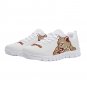 Charleston Cougars White Women Sneakers - Custom Athletic Shoes Featuring Classic Cougar Mascot