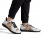 Charleston Cougars White Kids Sneakers - Custom Athletic Shoes Featuring Classic Cougar Mascot