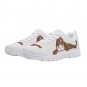 Charleston Cougars White Men Sneakers - Custom Athletic Shoes Featuring Classic Cougar Mascot
