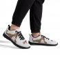 Charleston Cougars White Men Sneakers - Custom Athletic Shoes Featuring Classic Cougar Mascot