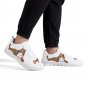 Charleston Cougars White Men Sneakers - Custom Athletic Shoes Featuring Classic Cougar Mascot