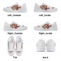 Charleston Cougars White Men Sneakers - Custom Athletic Shoes Featuring Classic Cougar Mascot