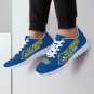 Delaware Blue Hens Athletic Men Sneakers - Custom Blue Shoes Featuring Blue Hen Mascot