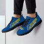 Delaware Blue Hens Athletic Kids Sneakers - Custom Blue Shoes Featuring Blue Hen Mascot