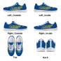Delaware Blue Hens Athletic Kids Sneakers - Custom Blue Shoes Featuring Blue Hen Mascot