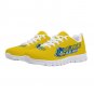 Delaware Blue Hens Yellow Men Sneakers - Custom Athletic Shoes with Iconic Mascot Design
