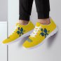 Delaware Blue Hens Yellow Men Sneakers - Custom Athletic Shoes with Iconic Mascot Design