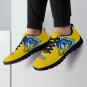 Delaware Blue Hens Yellow Men Sneakers - Custom Athletic Shoes with Iconic Mascot Design