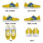 Delaware Blue Hens Yellow Women Sneakers - Custom Athletic Shoes with Iconic Mascot Design