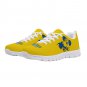 Delaware Blue Hens Yellow Men Sneakers - Custom Athletic Shoes with Iconic Mascot Design