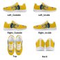 Drexel Dragons Yellow Athletic Women Sneakers - Custom Fan Footwear with Bold Mascot Design