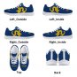 Drexel Dragons Blue Athletic Women Sneakers - Custom Fan Footwear with Fierce Mascot Design