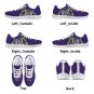 JMU Dukes Custom Kids Sneakers - Purple James Madison University Athletic Shoes with Duke Dog Logo