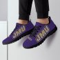JMU Dukes Custom Athletic Women Shoes - Purple James Madison University Sneakers with Bold JMU Logo