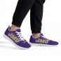 JMU Dukes Custom Athletic Women Shoes - Purple James Madison University Sneakers with Bold JMU Logo