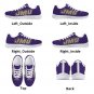 JMU Dukes Custom Athletic Women Shoes - Purple James Madison University Sneakers with Bold JMU Logo