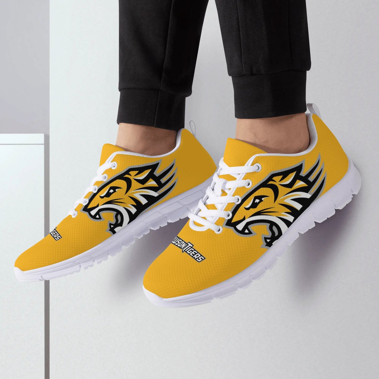 Towson Tigers Athletic Kids Shoes - Custom Towson University Sneakers with Tiger Logo Design