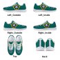 UNCW Seahawks Custom Athletic Women Shoes - Teal University of North Carolina Wilmington Sneakers