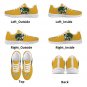 William & Mary Tribe Custom Gold Women Sneakers - Bold W&M Athletic Shoes to Show Your Tribe Spirit