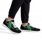North Texas Mean Green Black Men Sneakers &acirc;�� Custom UNT Shoes for University of North Texas Fans