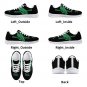 North Texas Mean Green Black Women Sneakers &acirc;�� Custom UNT Shoes for University of North Texas Fans