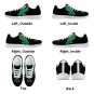 North Texas Mean Green Black Kids Sneakers &acirc;�� Custom UNT Shoes for University of North Texas Fans