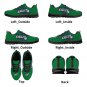 North Texas Mean Green Kids Sneakers &acirc;�� Custom Green UNT Shoes for University of North Texas Fans