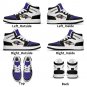 Custom Baltimore Ravens Women High-Top Sneakers | NFL Fan Gear | Personalized Ravens Team Shoes