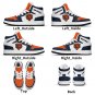 Custom Chicago Bears Men High-Top Sneakers | NFL Fan Shoes | Personalized Bears Team Sneakers