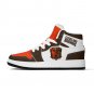 Custom Cleveland Browns Men High-Top Sneakers | NFL Fan Shoes | Personalized Browns Team Sneakers