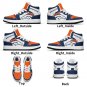 Custom Denver Broncos Women High-Top Sneakers | NFL Fan Shoes | Personalized Broncos Team Sneakers
