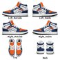 Custom Denver Broncos Kids High-Top Sneakers | NFL Fan Shoes | Personalized Broncos Team Sneakers