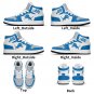 Custom Detroit Lions Women High-Top Sneakers | NFL Fan Shoes | Personalized Lions Team Sneakers