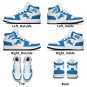 Custom Detroit Lions Men High-Top Sneakers | NFL Fan Shoes | Personalized Lions Team Sneakers