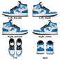 Custom Detroit Lions Men High-Top Sneakers | NFL Fan Shoes | Personalized Lions Team Sneakers