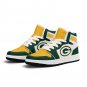 Custom Green Bay Packers Men High-Top Sneakers | NFL Fan Shoes | Personalized Packers Team Sneakers