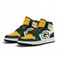 Custom Green Bay Packers Men High-Top Sneakers | NFL Fan Shoes | Personalized Packers Team Sneakers