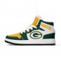 Custom Green Bay Packers Kids High-Top Sneakers | NFL Fan Shoes Personalized Packers Team Sneakers