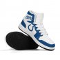 Custom Indianapolis Colts Women High-Top Sneakers | NFL Fan Shoes | Personalized Colts Team Sneakers