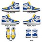 Custom Los Angeles Rams Women High-Top Sneakers | NFL Fan Shoes | Personalized Rams Team Sneakers