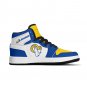 Custom Los Angeles Rams Men High-Top Sneakers | NFL Fan Shoes | Personalized Rams Team Sneakers