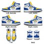 Custom Los Angeles Rams Women High-Top Sneakers | NFL Fan Shoes | Personalized Rams Team Sneakers