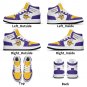 Custom Minnesota Vikings Men High-Top Sneakers | Fan Shoes | Personalized Vikings Team Sneakers
