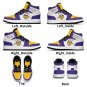 Custom Minnesota Vikings Women High-Top Sneakers | Fan Shoes | Personalized Vikings Team Sneakers