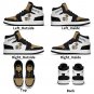 Custom New Orleans Saints Women High-Top Sneakers | Fan Shoes | Personalized Saints Team Sneakers